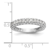 14k White Gold 1/2 ct Lab Grown Diamond VS/SI+ G+ Complete Wedding Band