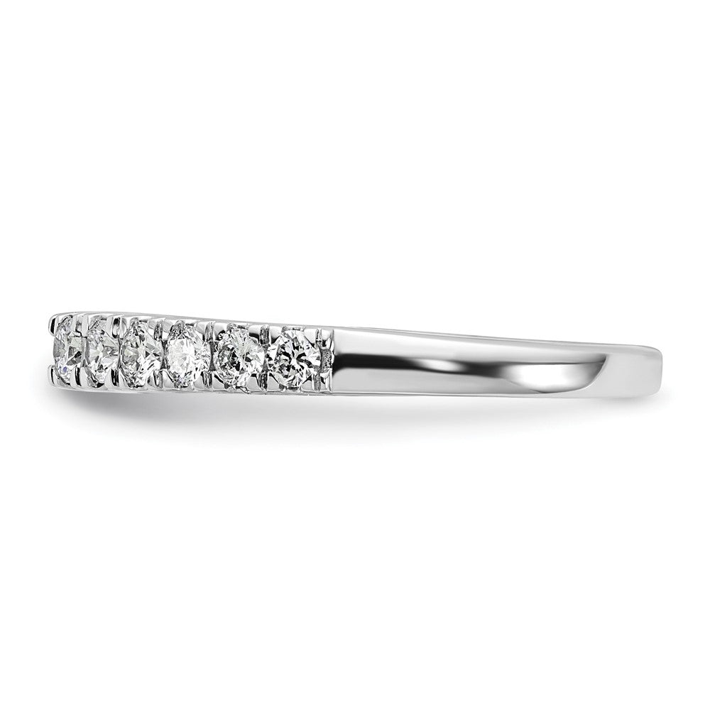 14k White Gold 1/2 ct Lab Grown Dia VS/SI+ G+ Semi Peg Set Engagement Ring