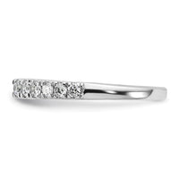 14k White Gold 1/2 ct Lab Grown Dia VS/SI+ G+ Semi Peg Set Engagement Ring