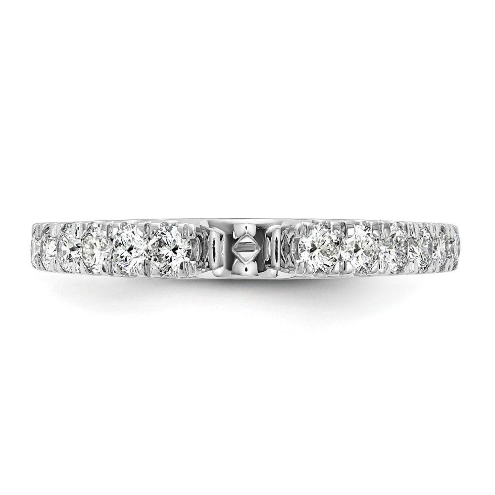 14k White Gold 1/2 ct Lab Grown Dia VS/SI+ G+ Semi Peg Set Engagement Ring