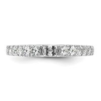 14k White Gold 1/2 ct Lab Grown Dia VS/SI+ G+ Semi Peg Set Engagement Ring