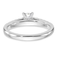 14k White Gold 1/3 ct Lab Grown Dia VS/SI+ G+ Semi Peg Engagement Ring