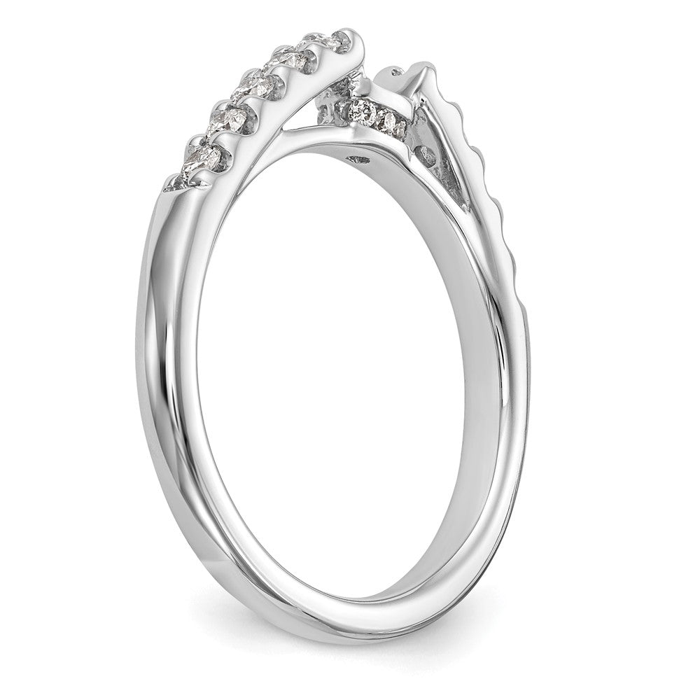 14k White Gold 1/3 ct Lab Grown Dia VS/SI+ G+ Semi Peg Engagement Ring