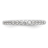 14k White Gold 1/4 ct Lab Grown Diamond VS/SI+ G+ Complete Wedding Band