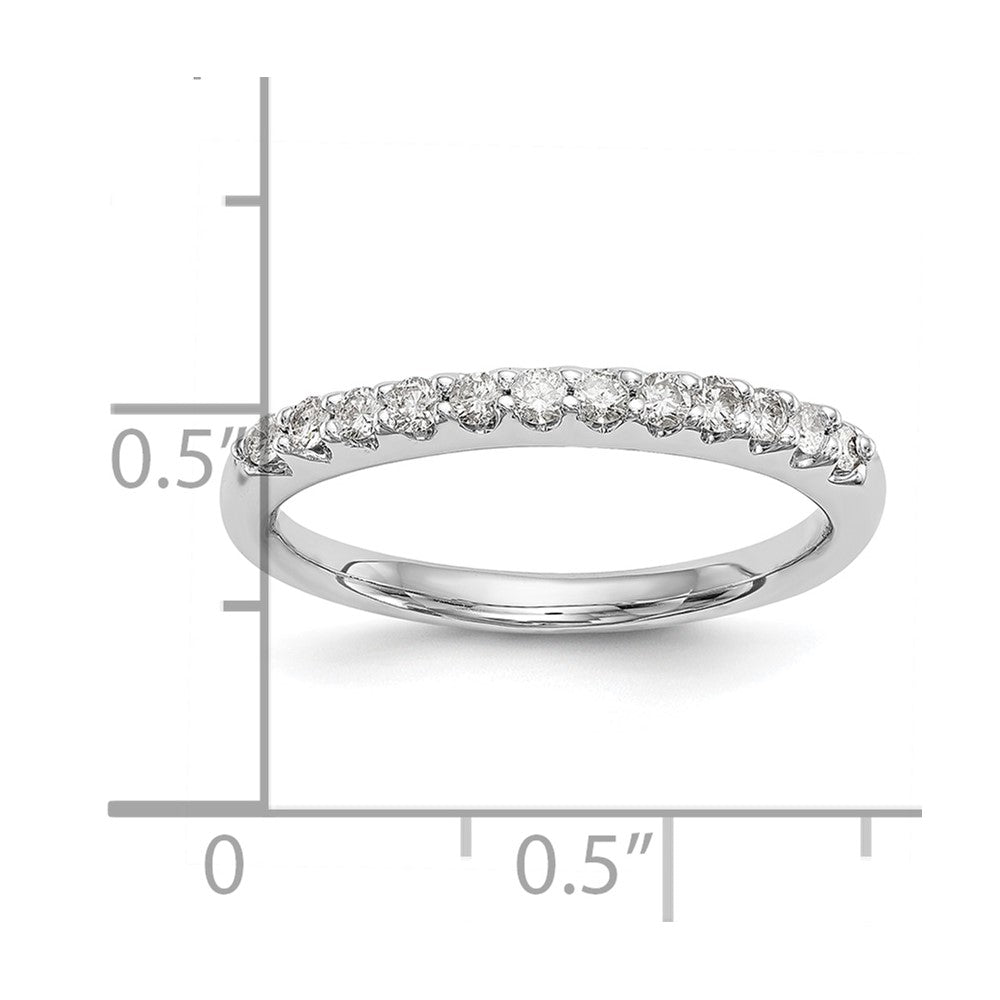 14k White Gold 1/4 ct Lab Grown Diamond VS/SI+ G+ Complete Wedding Band
