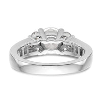 14k White Gold 3/4 ct Lab Grown Dia VS/SI+ G+ 1 1/4 ct Center Semi Eng Ring