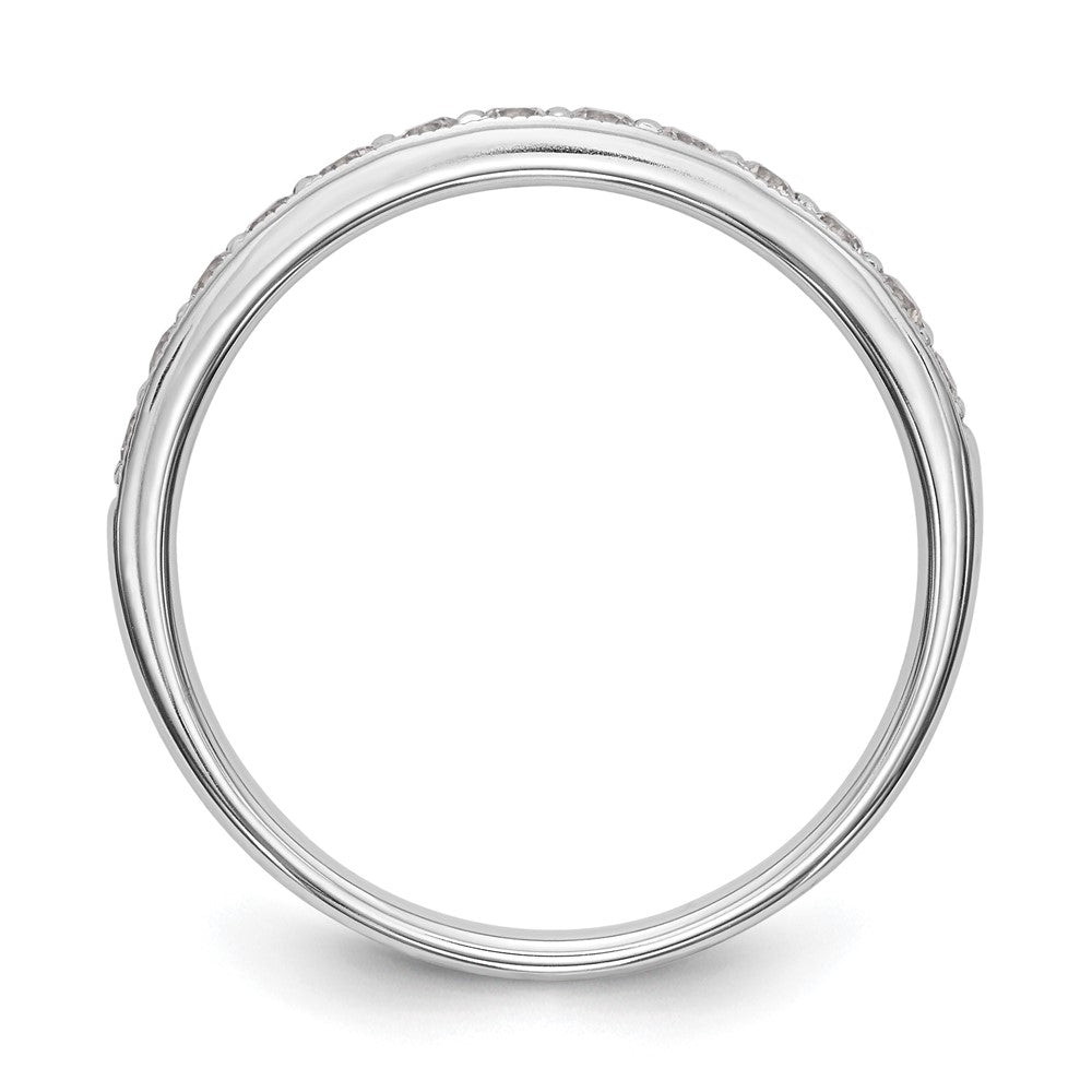 14k White Gold 1/3 ct Lab Grown Diamond VS/SI+ G+ Complete Wedding Band