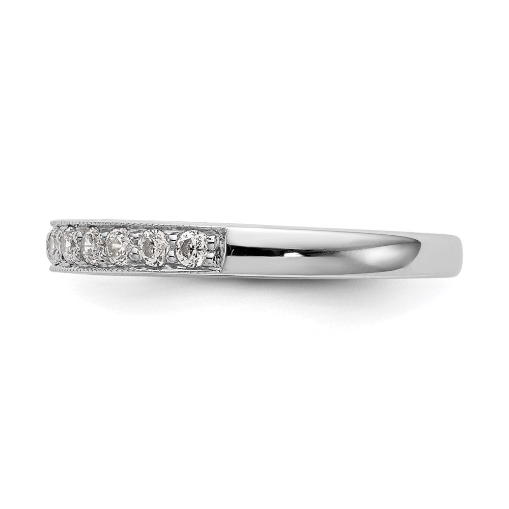14k White Gold 1/3 ct Lab Grown Diamond VS/SI+ G+ Complete Wedding Band