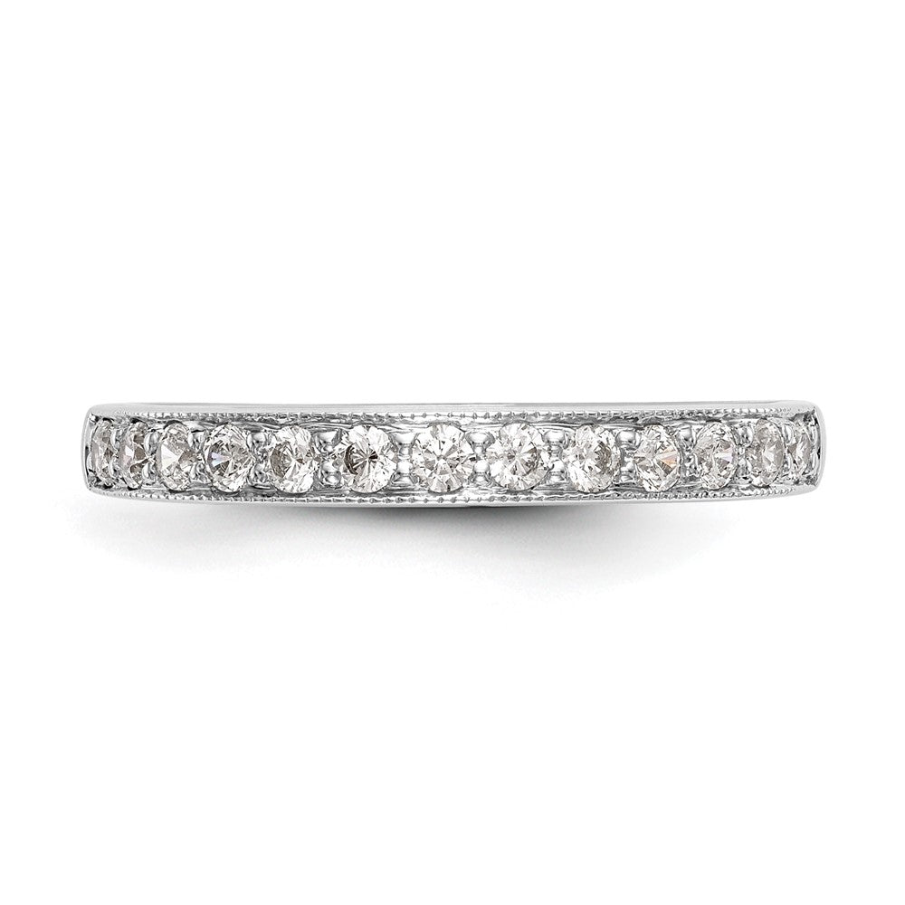 14k White Gold 1/3 ct Lab Grown Diamond VS/SI+ G+ Complete Wedding Band
