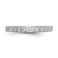 14k White Gold 1/3 ct Lab Grown Diamond VS/SI+ G+ Complete Wedding Band