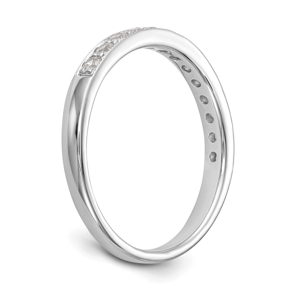 14k White Gold 1/3 ct Lab Grown Diamond VS/SI+ G+ Complete Wedding Band