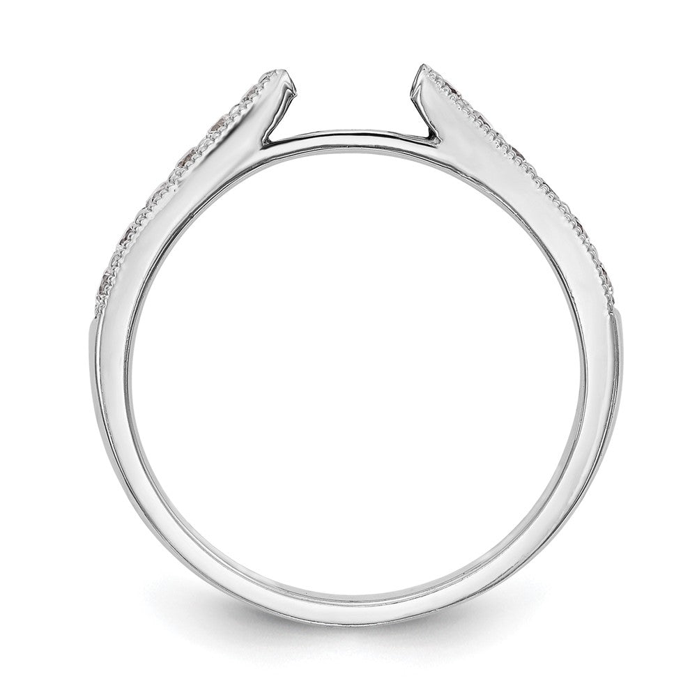 14k White Gold 1/4 ct Lab Grown Diamond VS/SI+ G+ 1 ct Center Semi Eng Ring