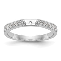 14k White Gold 1/4 ct Lab Grown Diamond VS/SI+ G+ 1 ct Center Semi Eng Ring