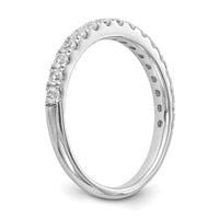 14k White Gold 1/2 ct Lab Grown Diamond VS/SI+ G+ Complete Wedding Band