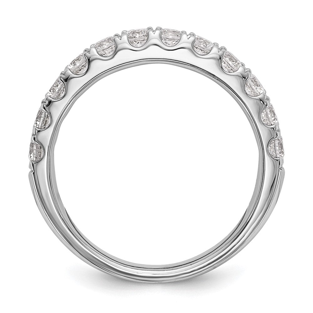 14k White Gold 7/8 ct Lab Grown Diamond VS/SI+ G+ Complete Wedding Band