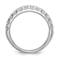 14k White Gold 7/8 ct Lab Grown Diamond VS/SI+ G+ Complete Wedding Band