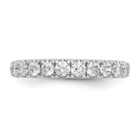 14k White Gold 7/8 ct Lab Grown Diamond VS/SI+ G+ Complete Wedding Band