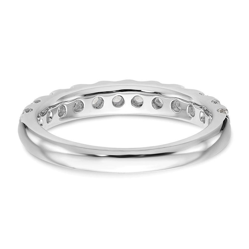 14k White Gold 7/8 ct Lab Grown Diamond VS/SI+ G+ Complete Wedding Band