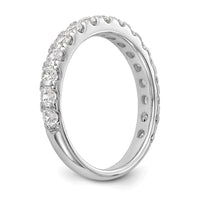 14k White Gold 7/8 ct Lab Grown Diamond VS/SI+ G+ Complete Wedding Band