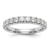 14k White Gold 7/8 ct Lab Grown Diamond VS/SI+ G+ Complete Wedding Band