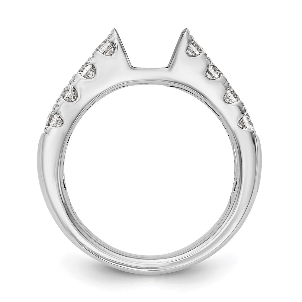 14kw 1 3/8ct Lab Grown Diamond VS/SI+ G+ Semi-Mount Peg Set Eng Ring