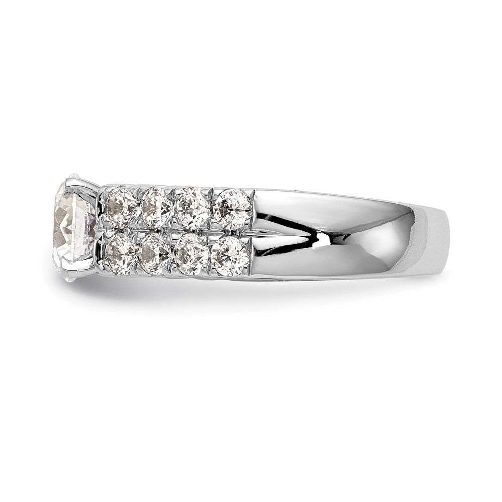 14kw 1 3/8ct Lab Grown Diamond VS/SI+ G+ Semi-Mount Peg Set Eng Ring