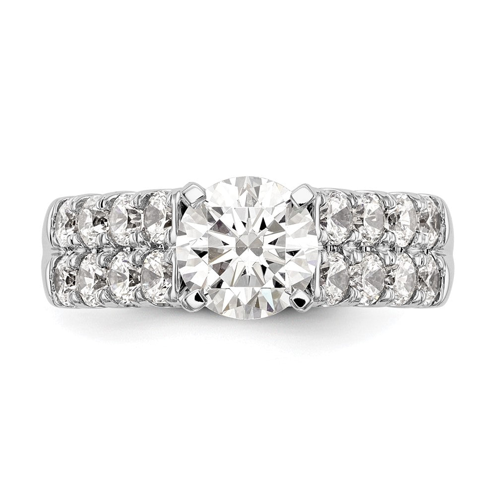 14kw 1 3/8ct Lab Grown Diamond VS/SI+ G+ Semi-Mount Peg Set Eng Ring