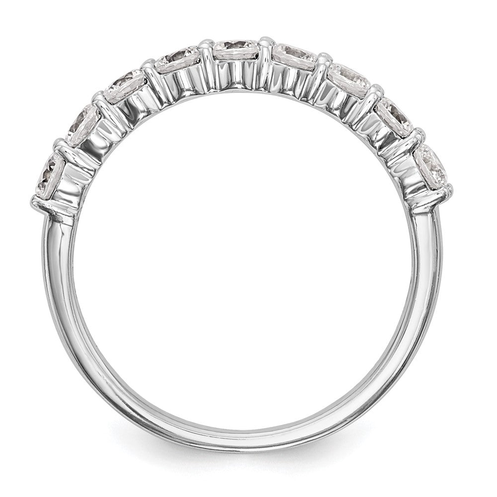 14k White Gold 3/4 ct Lab Grown Diamond VS/SI+ G+ Complete Wedding Band