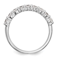 14k White Gold 3/4 ct Lab Grown Diamond VS/SI+ G+ Complete Wedding Band