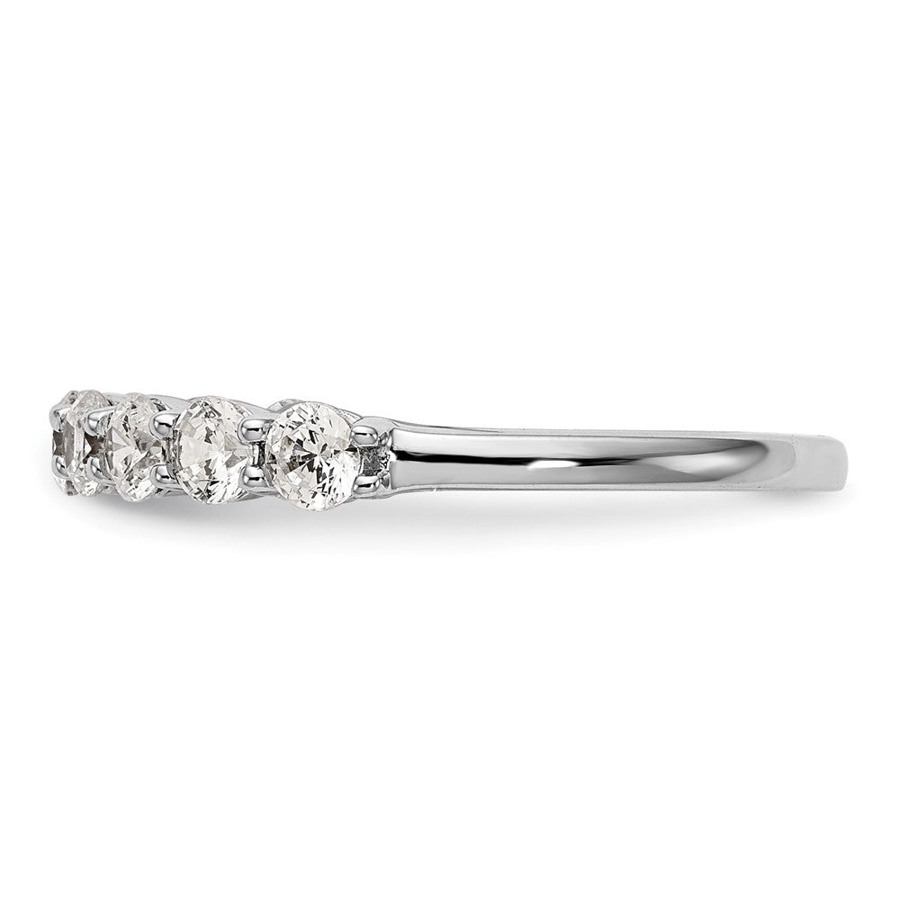 14k White Gold 3/4 ct Lab Grown Diamond VS/SI+ G+ Complete Wedding Band