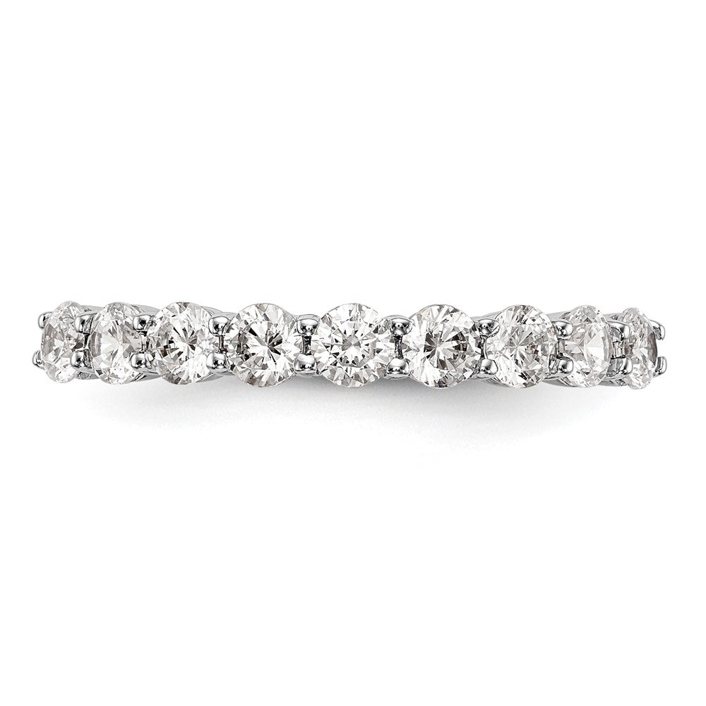 14k White Gold 3/4 ct Lab Grown Diamond VS/SI+ G+ Complete Wedding Band