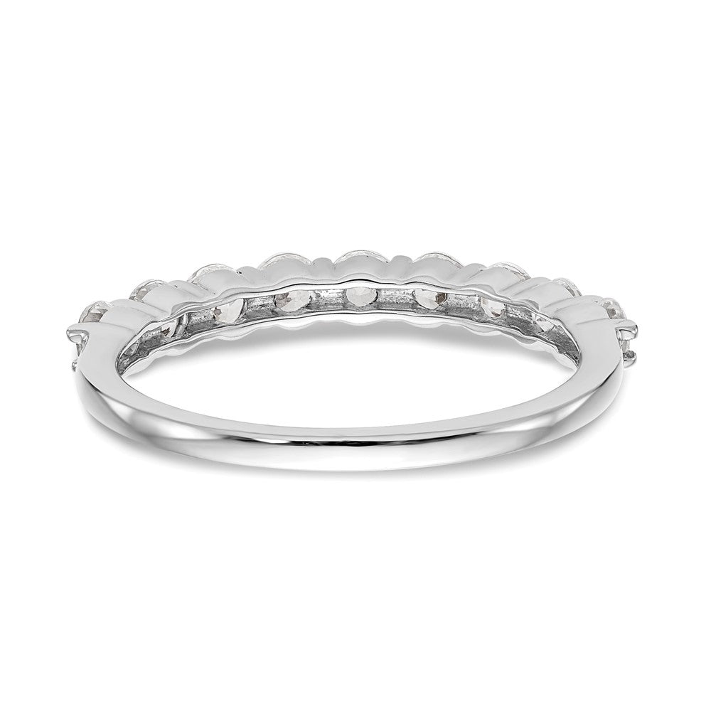 14k White Gold 3/4 ct Lab Grown Diamond VS/SI+ G+ Complete Wedding Band
