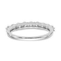 14k White Gold 3/4 ct Lab Grown Diamond VS/SI+ G+ Complete Wedding Band