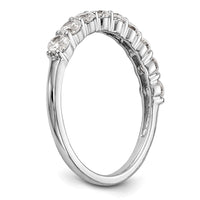 14k White Gold 3/4 ct Lab Grown Diamond VS/SI+ G+ Complete Wedding Band