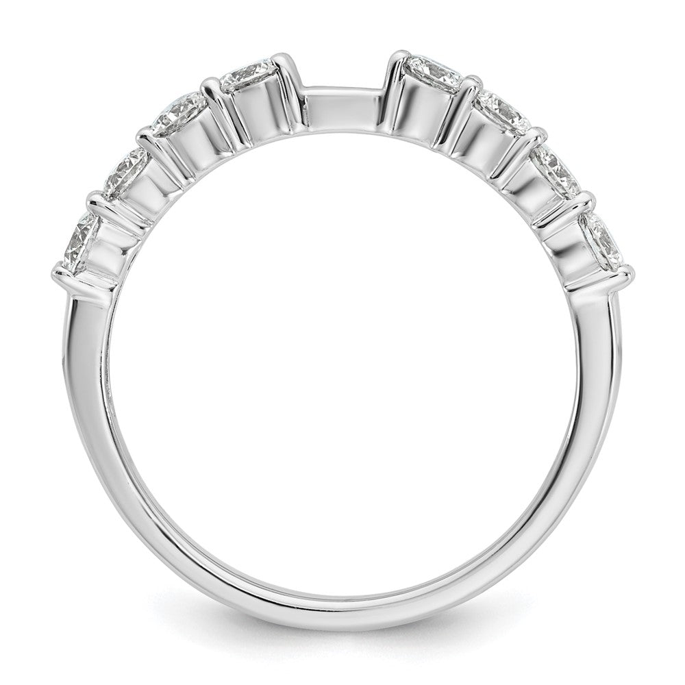 14k White Gold 3/4 ct Lab Grown Dia VS/SI+ G+ Semi Peg Set Engagement Ring