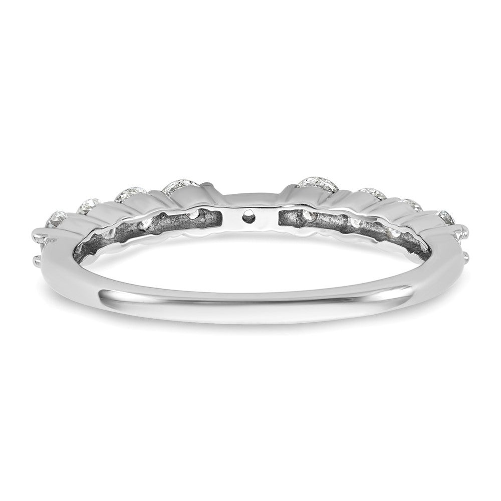 14k White Gold 3/4 ct Lab Grown Dia VS/SI+ G+ Semi Peg Set Engagement Ring