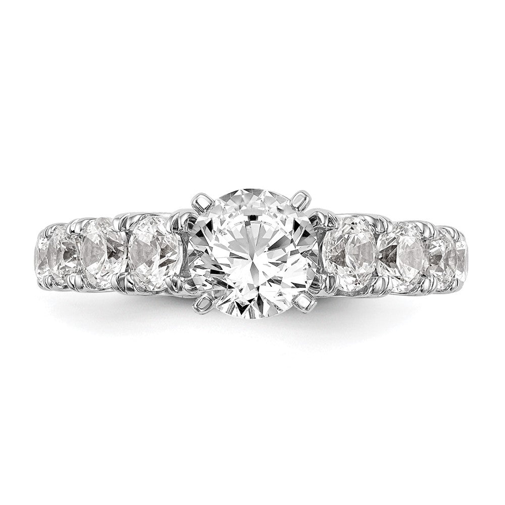 True Origin 14kw 1 1/4ct Lab Grown Dia VS+ F+ Peg Set Comp Ring