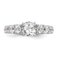 True Origin 14kw 1 1/4ct Lab Grown Dia VS+ F+ Peg Set Comp Ring
