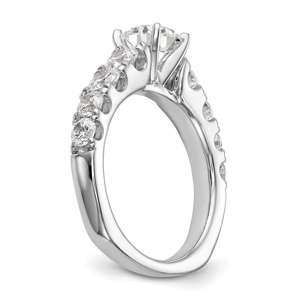 True Origin 14kw 1 1/4ct Lab Grown Dia VS+ F+ Peg Set Comp Ring