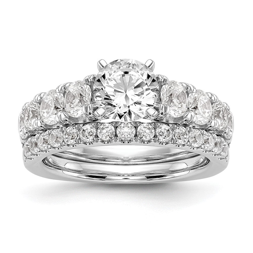 True Origin 14kw 1 1/4ct Lab Grown Dia VS+ F+ Peg Set Comp Ring