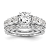 True Origin 14kw 1 1/4ct Lab Grown Dia VS+ F+ Peg Set Comp Ring