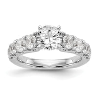 True Origin 14kw 1 1/4ct Lab Grown Dia VS+ F+ Peg Set Comp Ring