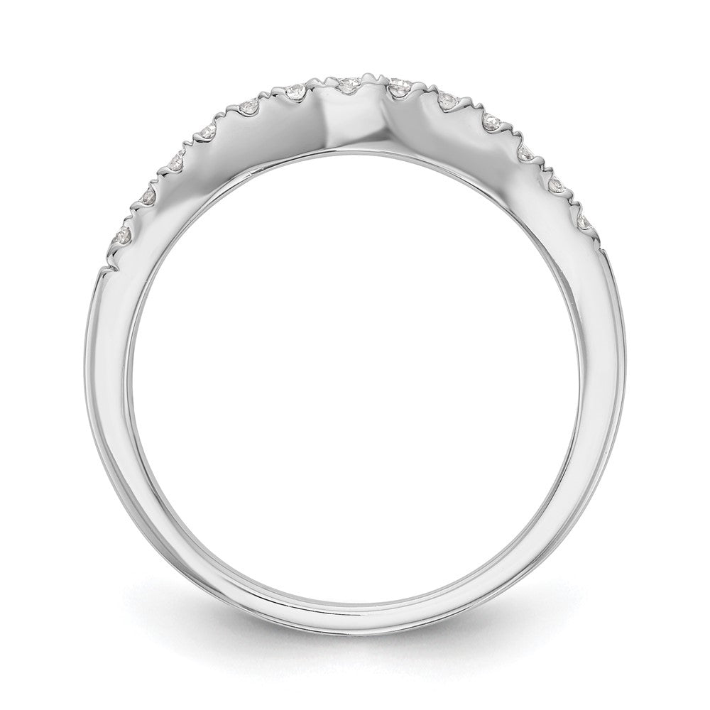 14k White Gold 1/3ct Lab Grown Diamond VS/SI+ G+ Comp Wedding Band
