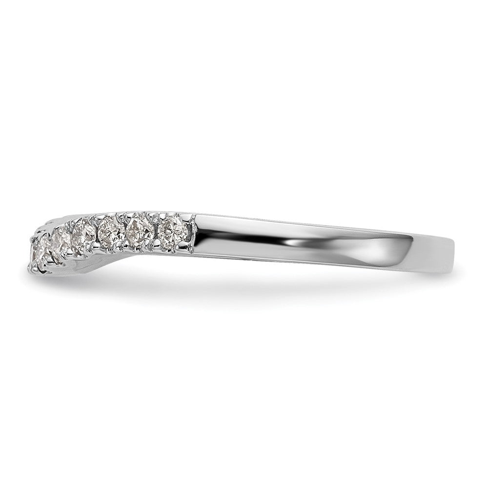 14k White Gold 1/3ct Lab Grown Diamond VS/SI+ G+ Comp Wedding Band