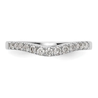 14k White Gold 1/3ct Lab Grown Diamond VS/SI+ G+ Comp Wedding Band
