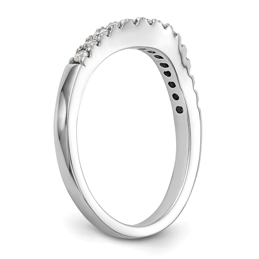 14k White Gold 1/3ct Lab Grown Diamond VS/SI+ G+ Comp Wedding Band