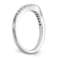 14k White Gold 1/3ct Lab Grown Diamond VS/SI+ G+ Comp Wedding Band