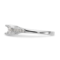 14kw 1 1/5ct Lab Grown Diamond VS/SI+ G+ Complete 3 Stone Eng Ring