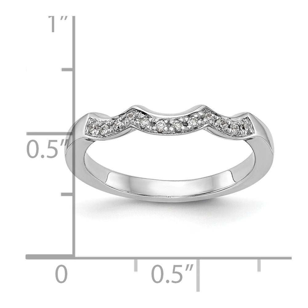 14kw 1/8ct Lab Grown Diamond VS/SI+ G+ Comp Wedding Band