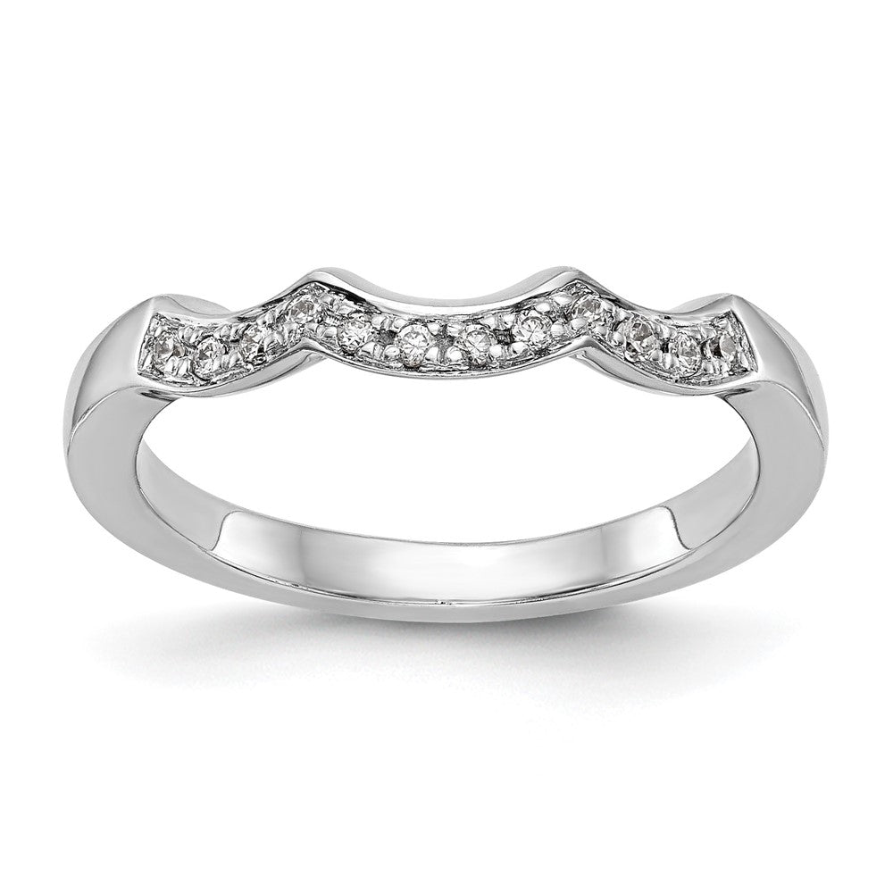 14kw 1/8ct Lab Grown Diamond VS/SI+ G+ Comp Wedding Band